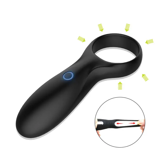 Rechargeable cock ring Rubber Head Glans Sex Toys Male Products Vibrator Enlargement Delay Ejaculation Vibrating Penis Cock Ring for Men