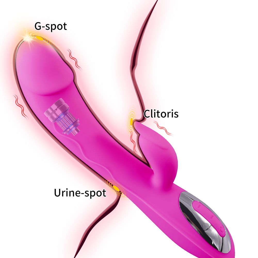 Rechargeable hornet Powerful Dildo Vibrator Massager Automatic Vibrating Rod Clitoris G-spot Stimulation Waterproof Rabbit Dildo Vibrator view 7