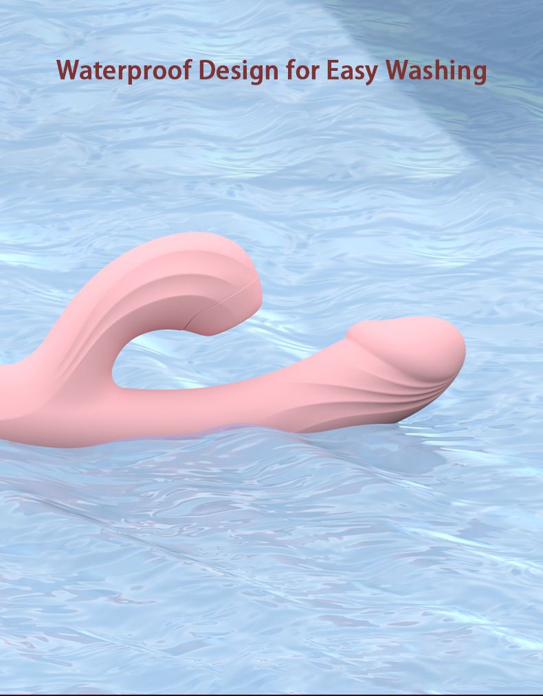2 in 1 Thursting Dildo Sucker Rabbit Vibrator For Women, Rechargeable Heating Clitoral Sucking G Spot Stimulator Vibrator Wand Sex Toy For Female