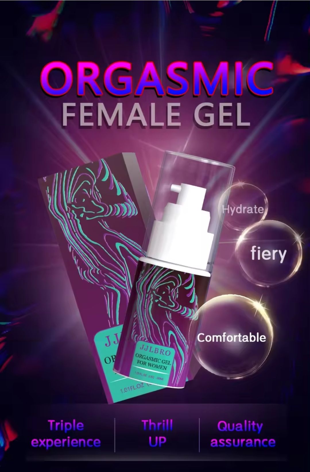 JJLBRO Orgasm Awakening Gel 30ml Orgasm Promoting Liquid Pleasure Orgasm Lubricant One Drop Orgasm lube