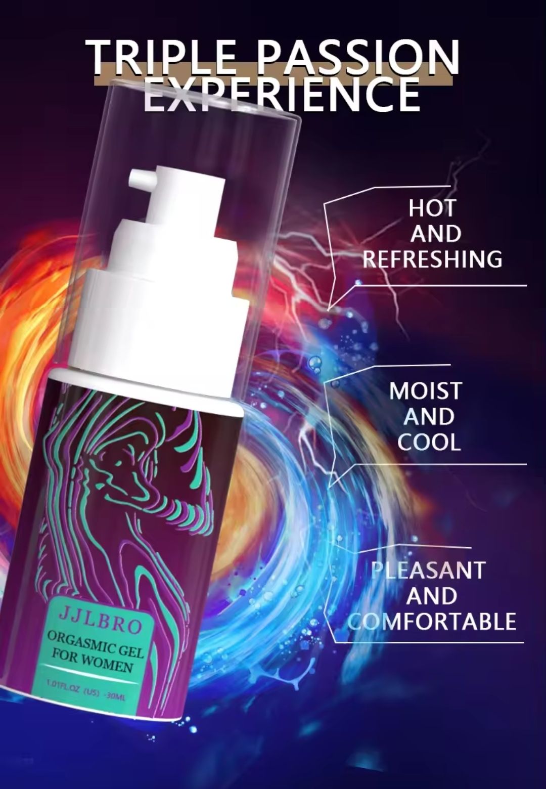 JJLBRO Orgasm Awakening Gel 30ml Orgasm Promoting Liquid Pleasure Orgasm Lubricant One Drop Orgasm lube