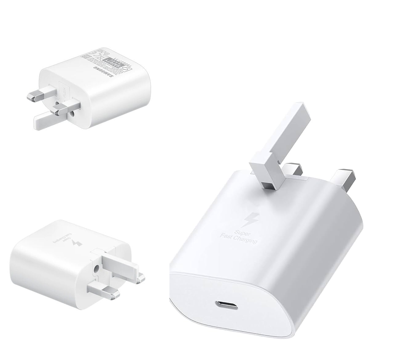 Samsung 25W USB Type C SUPER Fast Charging Wall ADAPTER ALONE FOR  for Samsung Galaxy S22/S22+/S22 Ultra/S21/S21+/S21 Ultra/S20/Z Flip 3 5G/Z Fold 3 5G /Note20/20 Ultra/Note10/10+/S9 /S8/S10e