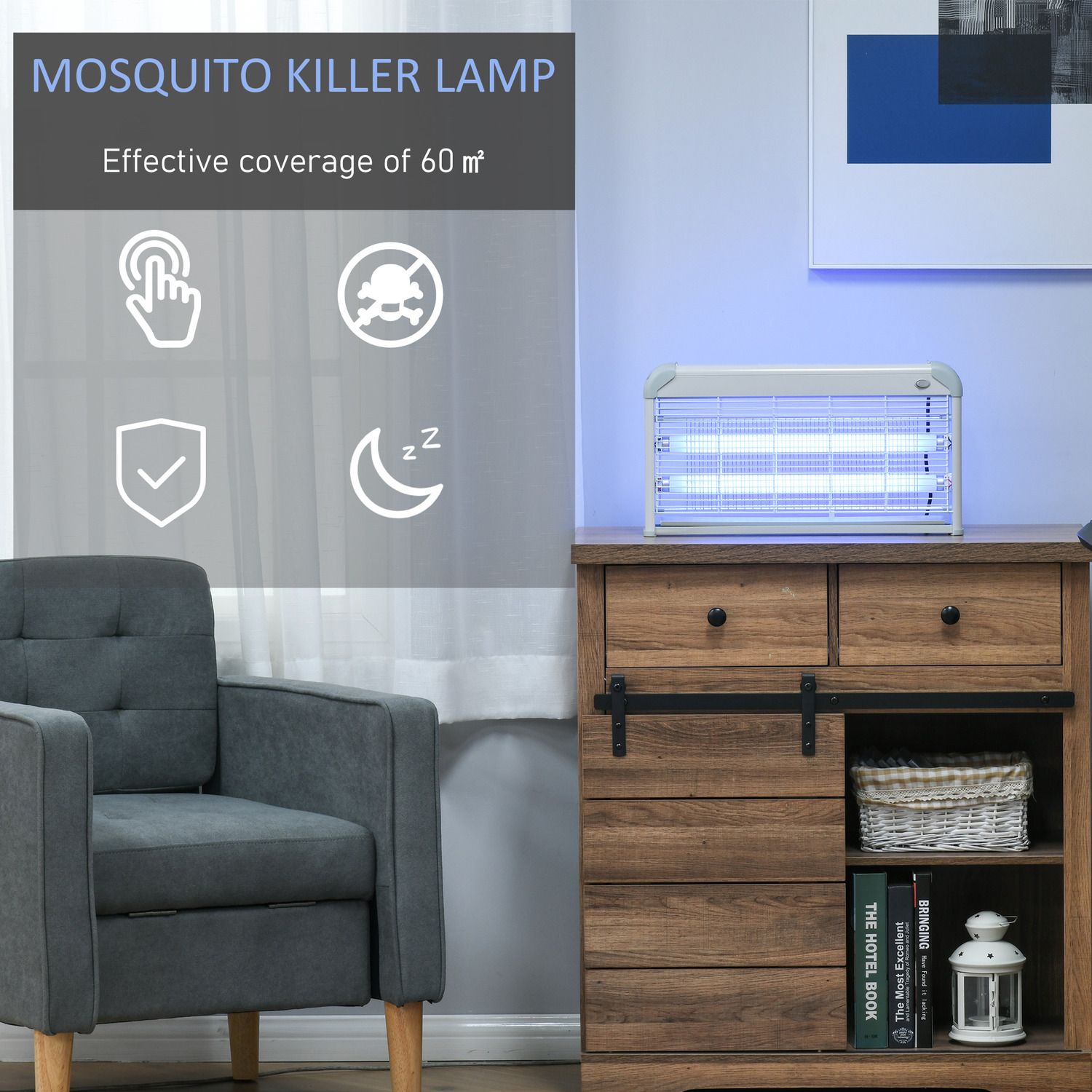 Electric Fly Insect Killer Machine for Home Kitchen Kid Bedroom Hotel Office Electric Insect Killer Indoor, Outdoor  (Suction Trap)