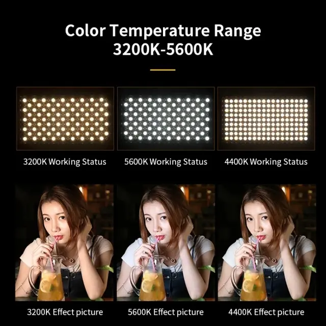 LED Video Fill Light,3200K-5500K Dimmable Photography Lighting Kit for YouTube Tiktok Video Recording,Game Streaming RL1200 WITH REMOTE, compatible with DSLR cameras