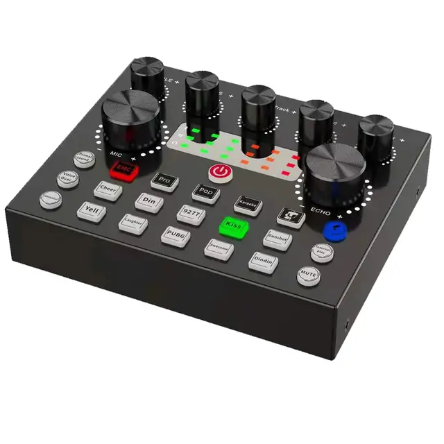 Professional Condenser Microphone PC Mic Professional BM800 With rechargble V8s SOUND CARD Cardioid Studio Mic Set with Mic Suspension Scissor Arm, Shock Mount for Studio Recording BM-800 podcast
