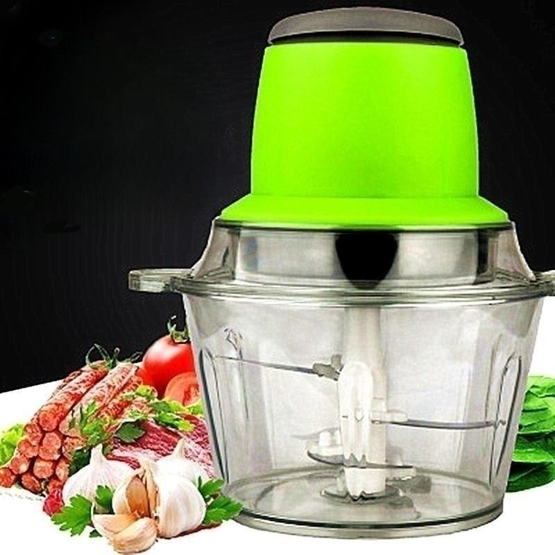 Food Processor 250W Electric Meat Grinder Food Chopper Food Processors 8Cup Bowl & 2 Bi-Level Blades 2 Speed Kitchen Cutter for Vegetable, Onion, Garlic, Meat, Nuts,Baby Food,