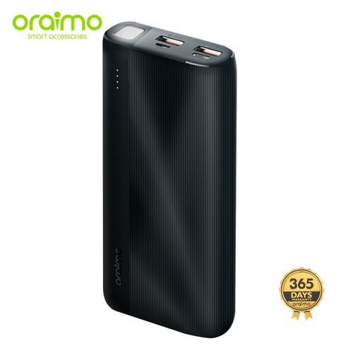 Oraimo 20000mAh 2.1A Fast Charging Power Bank with torch