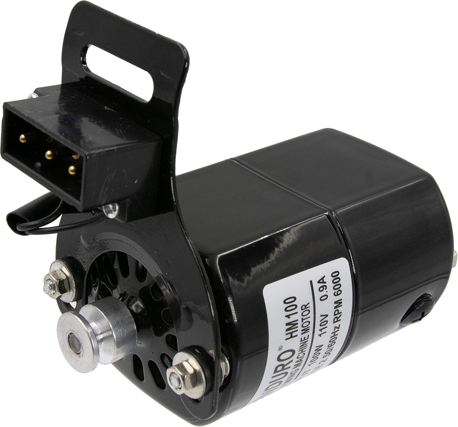 Sewing Machine Motor Kit with Foot Pedal & Belt - 220Volt, 100 Watt for Imported & Domestic Home Sewing Machines (Black)