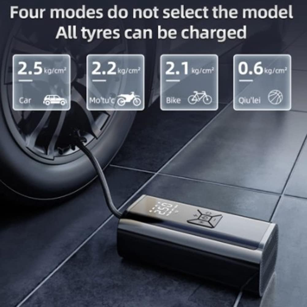 150psi Portable Car DIGITAL Air compressor Pump Tyre Inflator Smart Inflator Electric vehicle bicycle ball Inflator Pump - 120w - 12v - 150psi