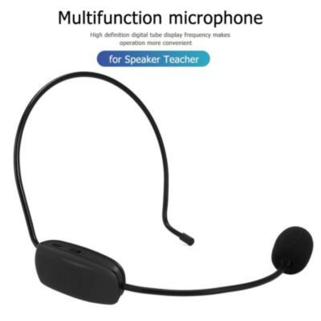 2.4G Wireless Microphone Headset Working Time 6H 100ft Range Headset Mic and Handheld Mic 2 In 1 Professional Voice Amplifier Headset Microphones for Karaoke Speaker Amplifier PA System Teaching
