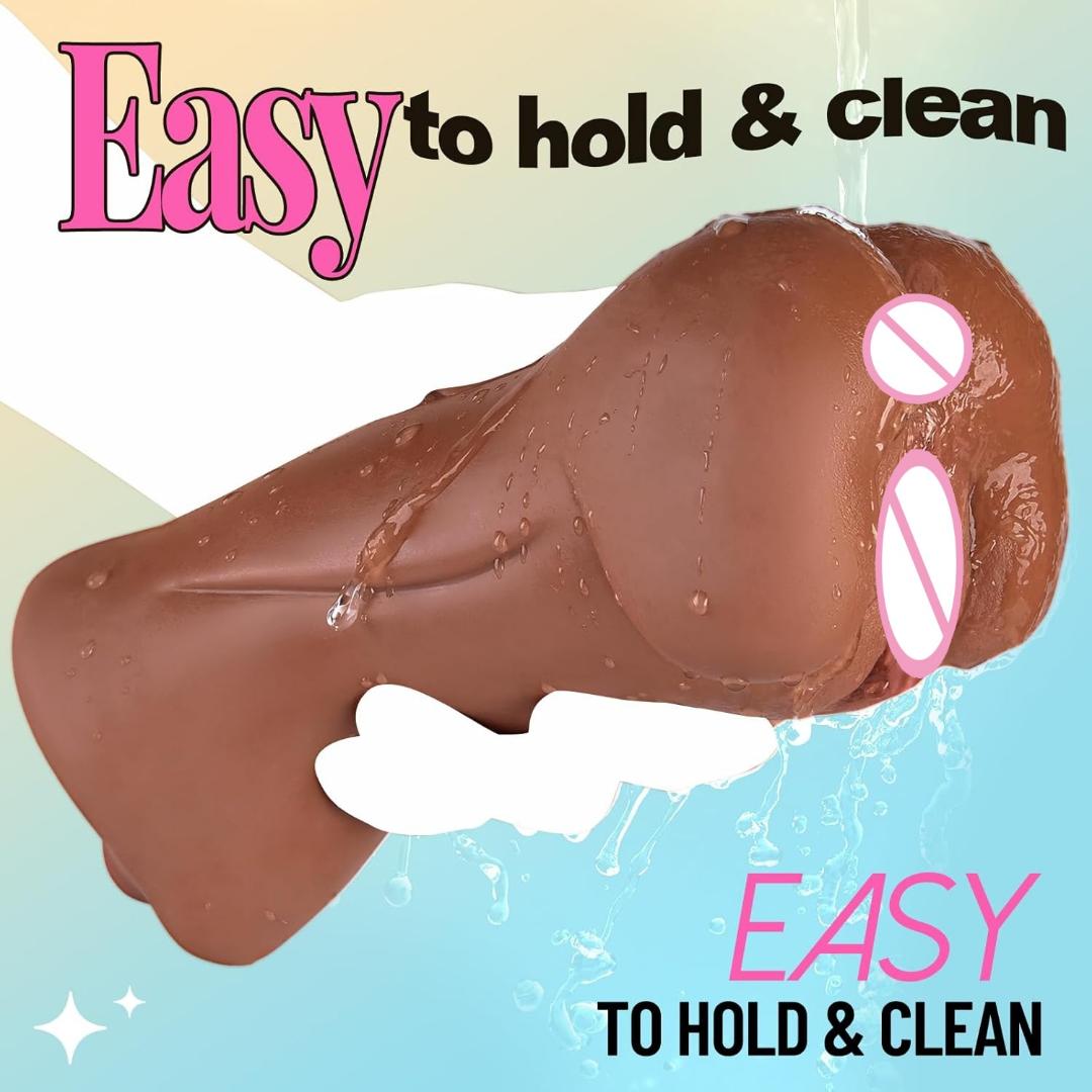 3in1 Hand held Sex Adults Realistic Oral Clitt Vagina For Men Tight Puss Male Portable Masturbator Cup Deep Throat Tongue Toys view 6