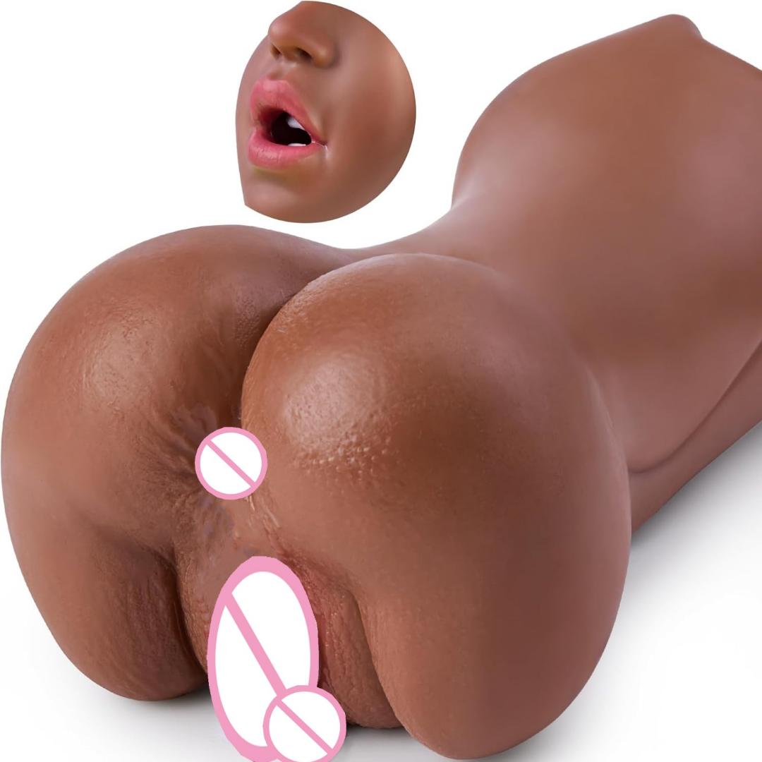 3in1 Hand held Sex Adults Realistic Oral Clitt Vagina For Men Tight Puss Male Portable Masturbator Cup Deep Throat Tongue Toys