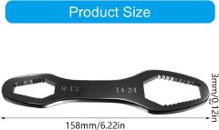 8mm-13mm 14mm-24mm Multifunction Hand Tool Wrench Repair Auto Mechanical Tool Hand Tool 9/16 to 1/2inch Double Head Spanner