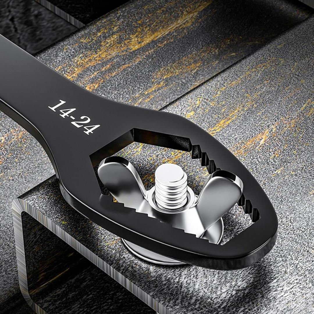 8mm-13mm 14mm-24mm Multifunction Hand Tool Wrench Repair Auto Mechanical Tool Hand Tool 9/16 to 1/2inch Double Head Spanner
