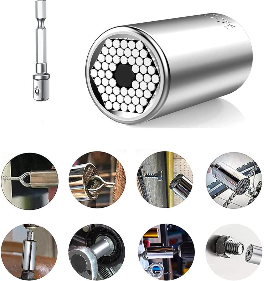 Universal Socket Wrench Multi-function Socket Ratchet Hand Drill Motorcycle Repair Socket Magic Socket Spark Plug