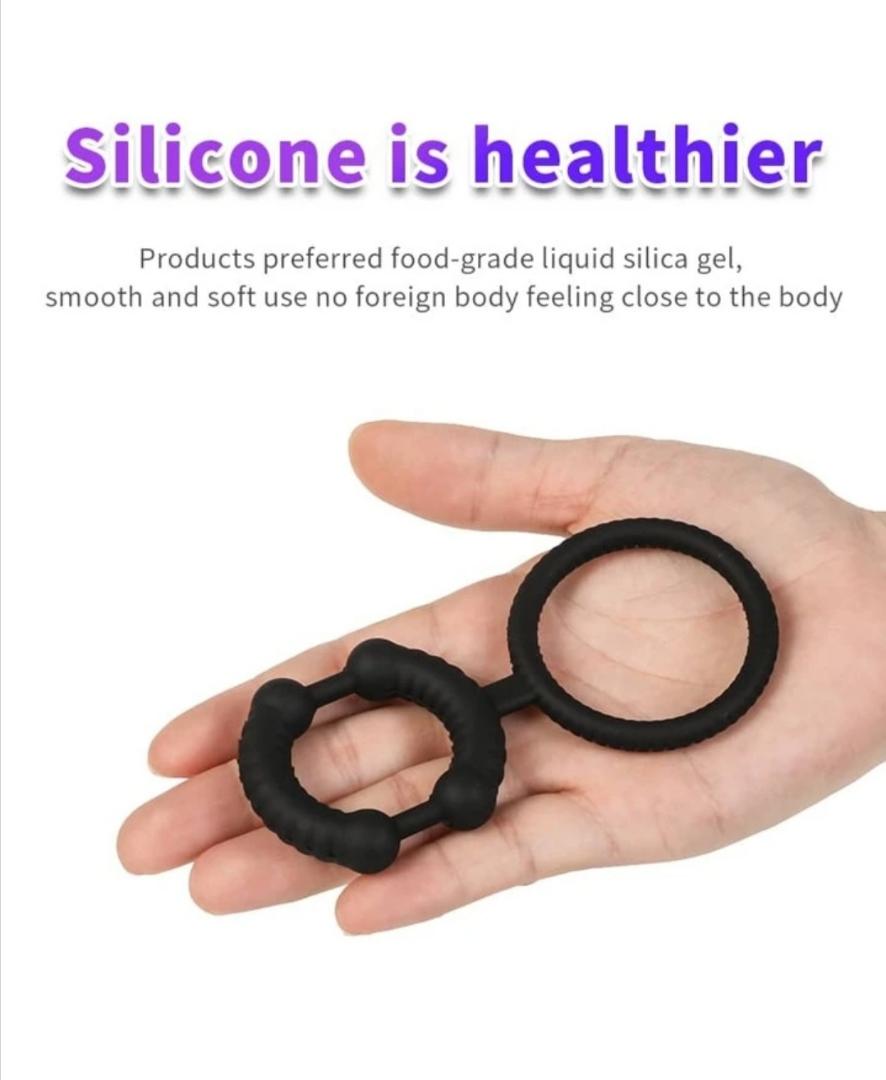 Silicone Male Sex Toy Adult Toys Sex Toys for Couples delay Ring for Men for Games Erection Longer Harder Stronger Cock Penis Enlargement Machine Sweater - image 3