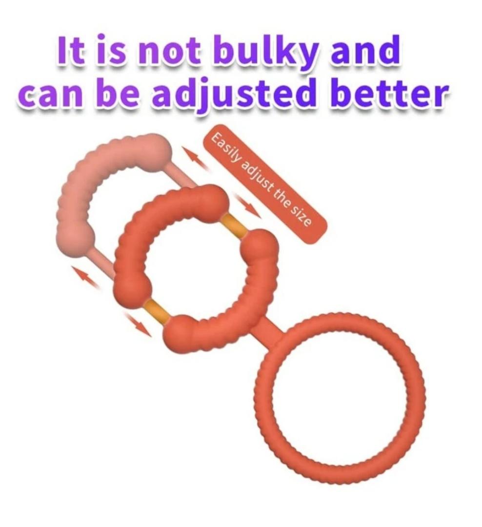 Silicone Male Sex Toy Adult Toys Sex Toys for Couples delay Ring for Men for Games Erection Longer Harder Stronger Cock Penis Enlargement Machine Sweater - image 6