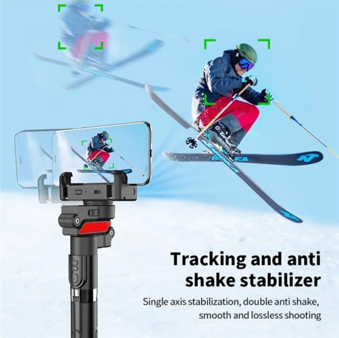 C10 Handheld Phone Stabilizer Gimbal AI Face Tracking Vlog Live Streaming Selfie Stick