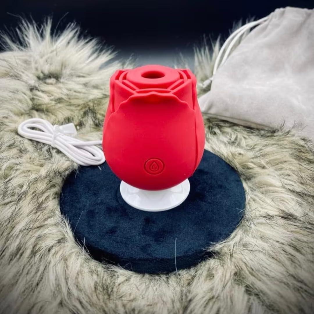 Portable Rose Sucking Vibrator Strong Shock Teasing LICKER Sex Toy For Women - image 6