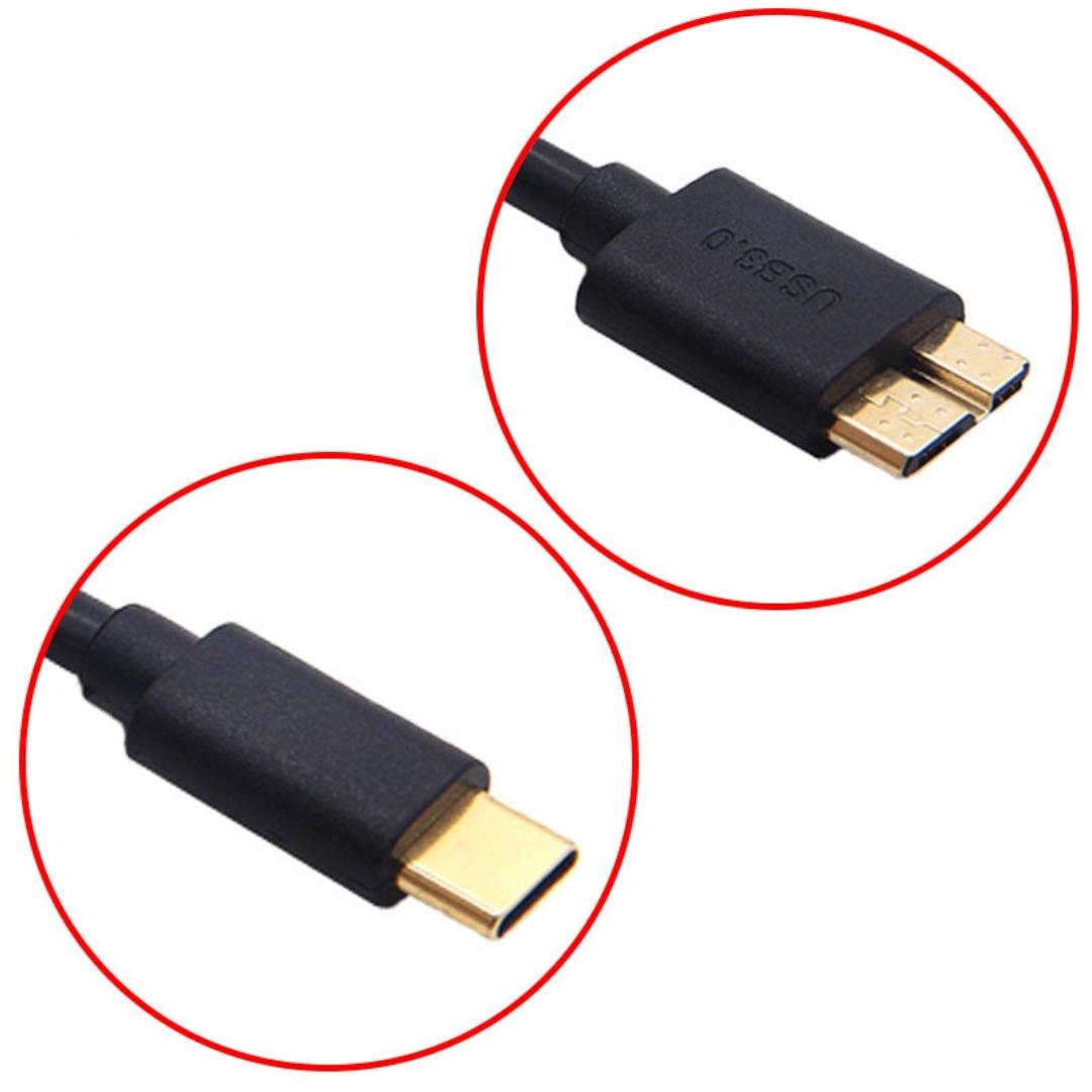 USB3.1 Type-C to USB 3.0 Micro B 10Pin Cable 5Gbps Data Connector Adapter For Hard Drive PC OTG C Type Phone