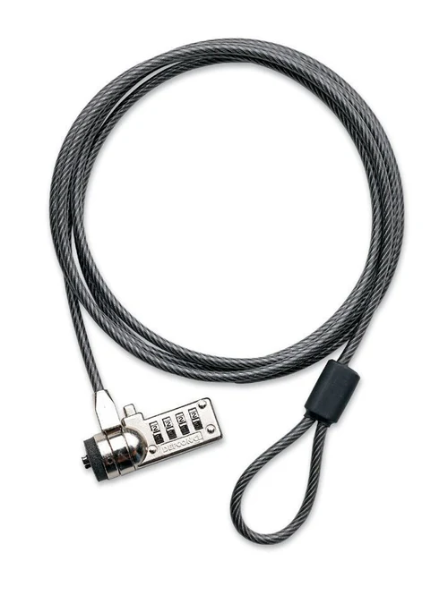 Heavy Duty 4 Digit Code Combination Steel Cable Lock for Laptops and Electronics Security Resettable combination laptop cable lock