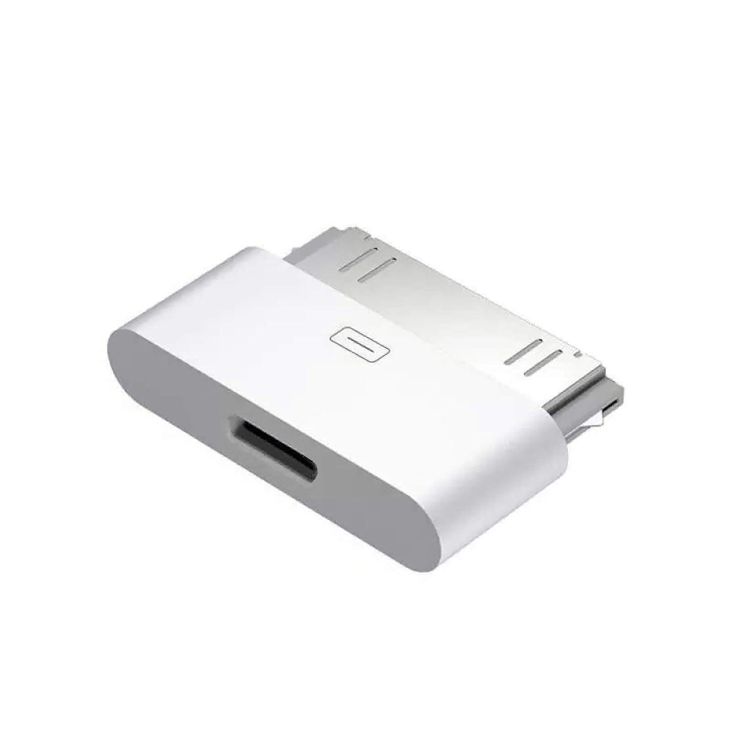 30-Pin to Lightning Adapter, ROSYCLO MFi Certified 8-Pin Female to 30 Pin Male Dock Connector iPhone Charging Sync Converter Compatible iPhone 4/4s/iPad/iPod Touch White
