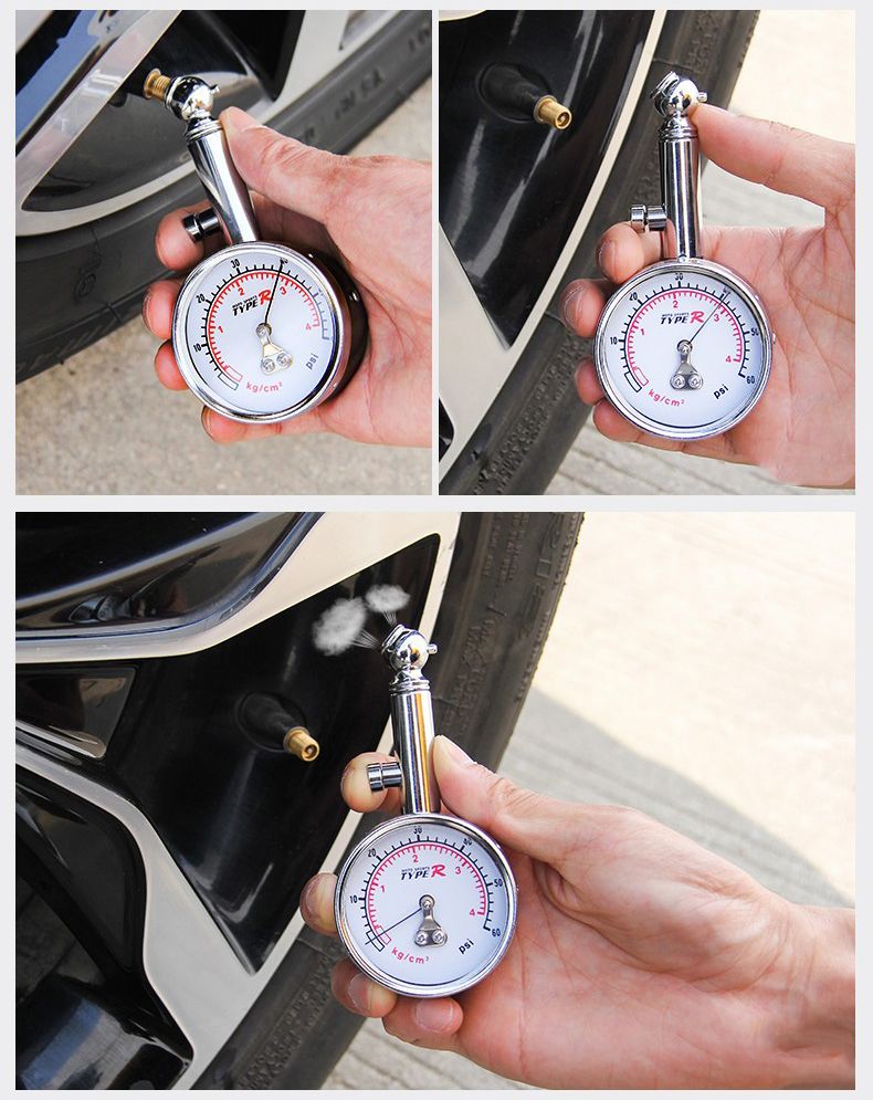 Car Tire Pressure Gauge Tyre Deflation Pointer Auto Tire Inflation Pressure Gauge Measurement High Precision