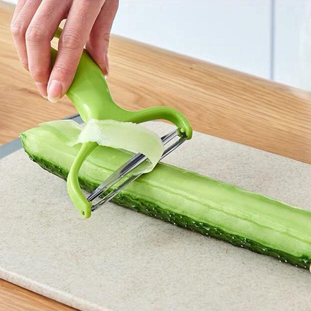 Green Cabbage Shredder, Vegetable Cutter Slicer, Stainless Steel Fruit Vegetable Potato Peeler Cabbage Graters Kitchen Must Have for Home Restaurants