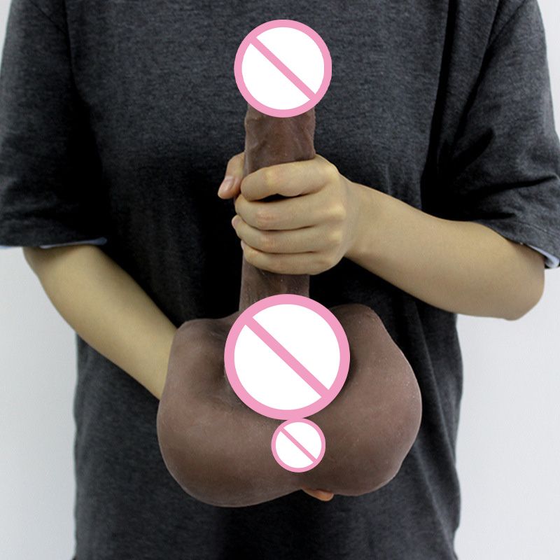 Realistic Dildos Big Dildo Veined Realistic Penis Huge Dick Tight Anal Hole and Flat Base Unisex Masturbation Sex Toys view 4