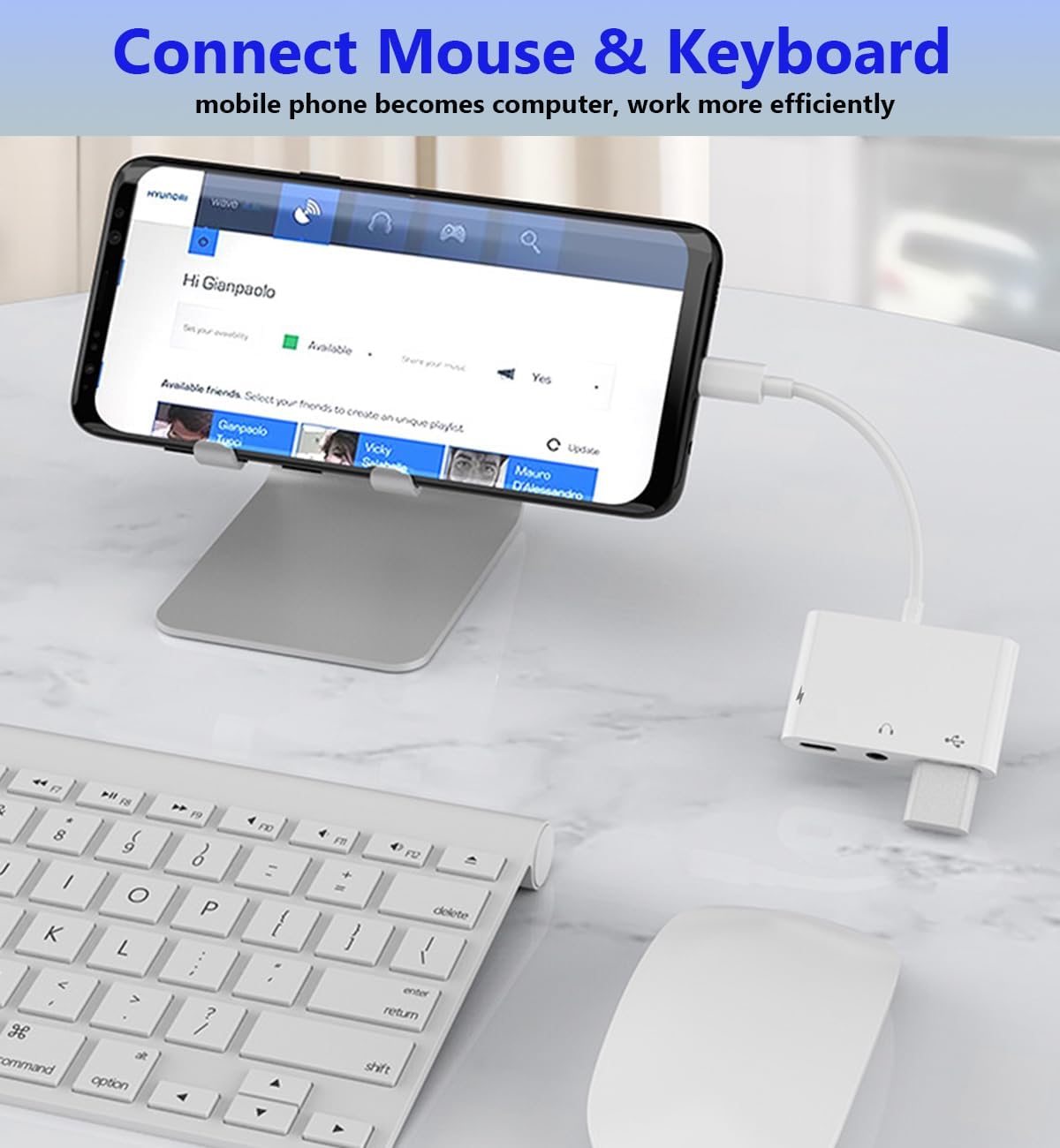 Apple USB C to USB Adapter for MacBook, 3-in-1 USB C to USB-A OTG Splitter with 3.5mm Audio Jack and PD Fast Charging Port Compatible with iPhone 15, iPad Pro, Samsung Galaxy S23 s24 s25 iphone 15 16