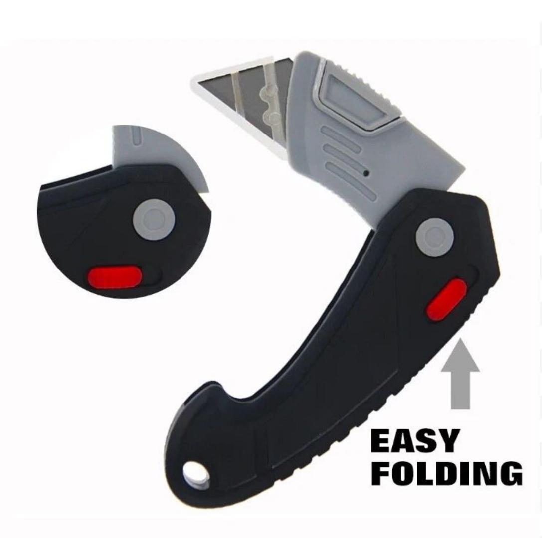 Folding Box Cardboard Carpet Carpenter Craftsman Work Blade Safety Knife Cutter