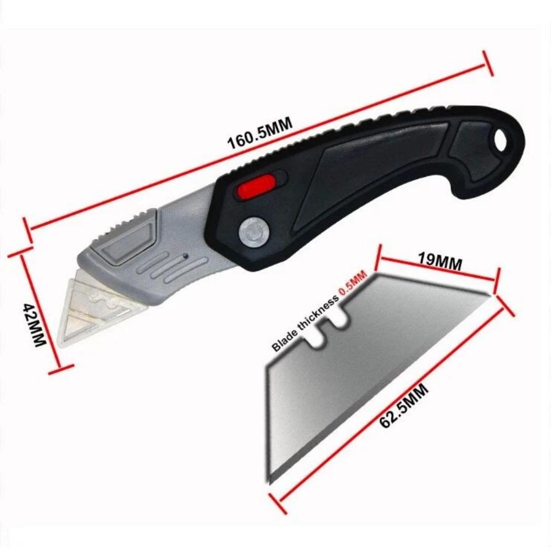 Folding Box Cardboard Carpet Carpenter Craftsman Work Blade Safety Knife Cutter