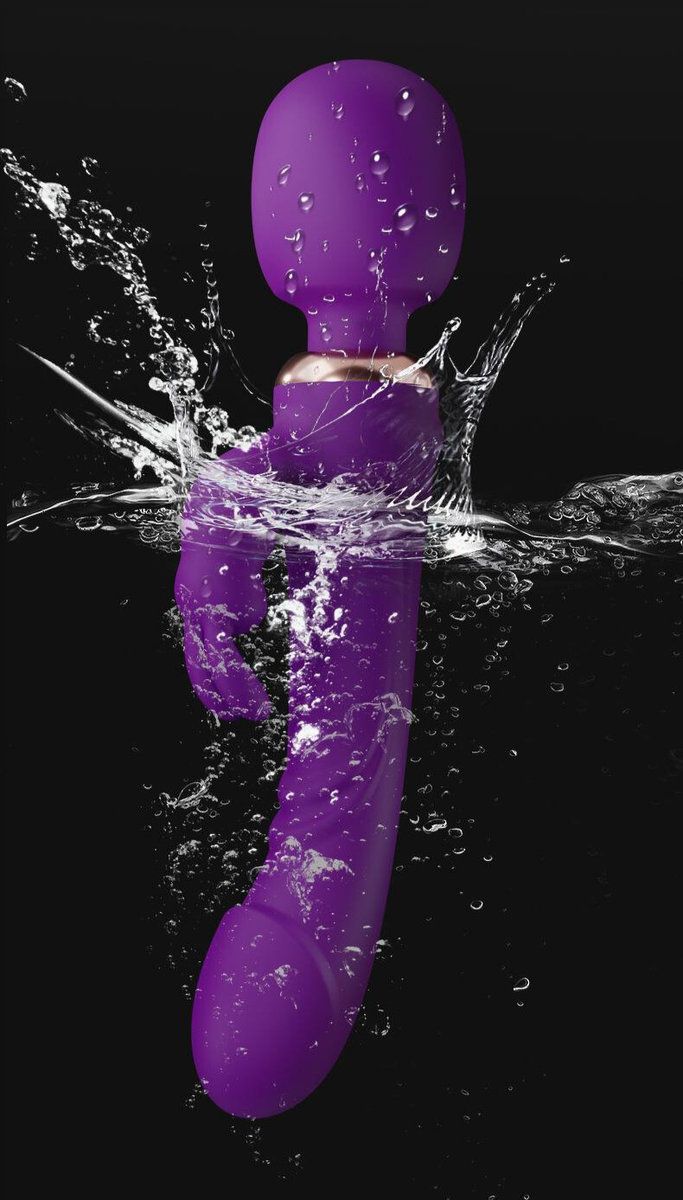 Dildos for women, sex toys, 3-function rabbit massager with rabbit ears and one-click enhancement, female vibrating wand with 10 vibration modes, vibrator view 2