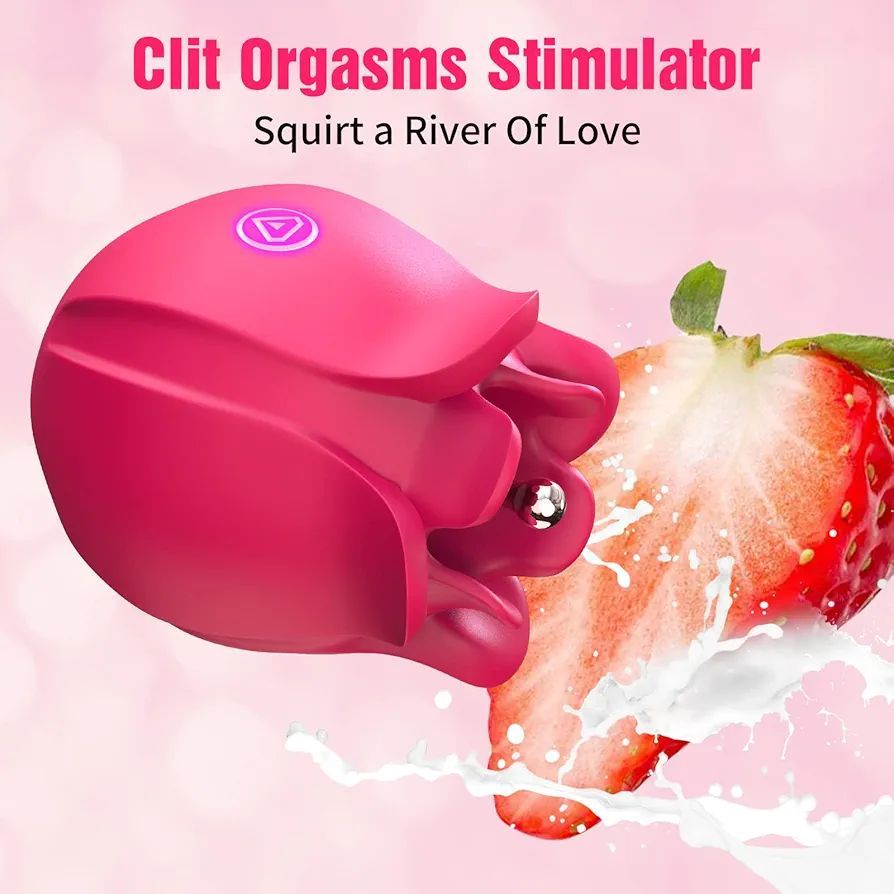 Rose Toy Clitoral Vibrator for Women - Flicos High-Frequency Nipple Vaginal Clitoris Stimulator with 10 Intense Vibration Modes, Rechargeable Silicone Massager Adult Sex Toys for Female - image 6