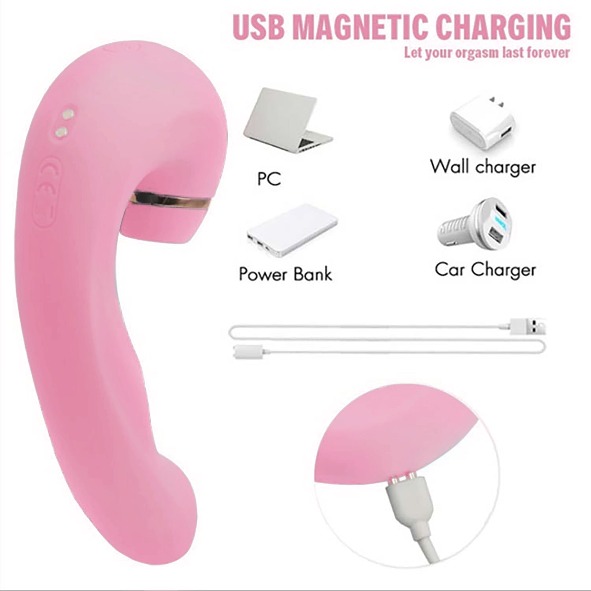 3 in 1 Sucking & Licking Vibrator -G Spot Stimulation Vibrator For Women Adult Toys/Sex Toy For Women/Nipple Sucker/Nipple Vibrator view 7