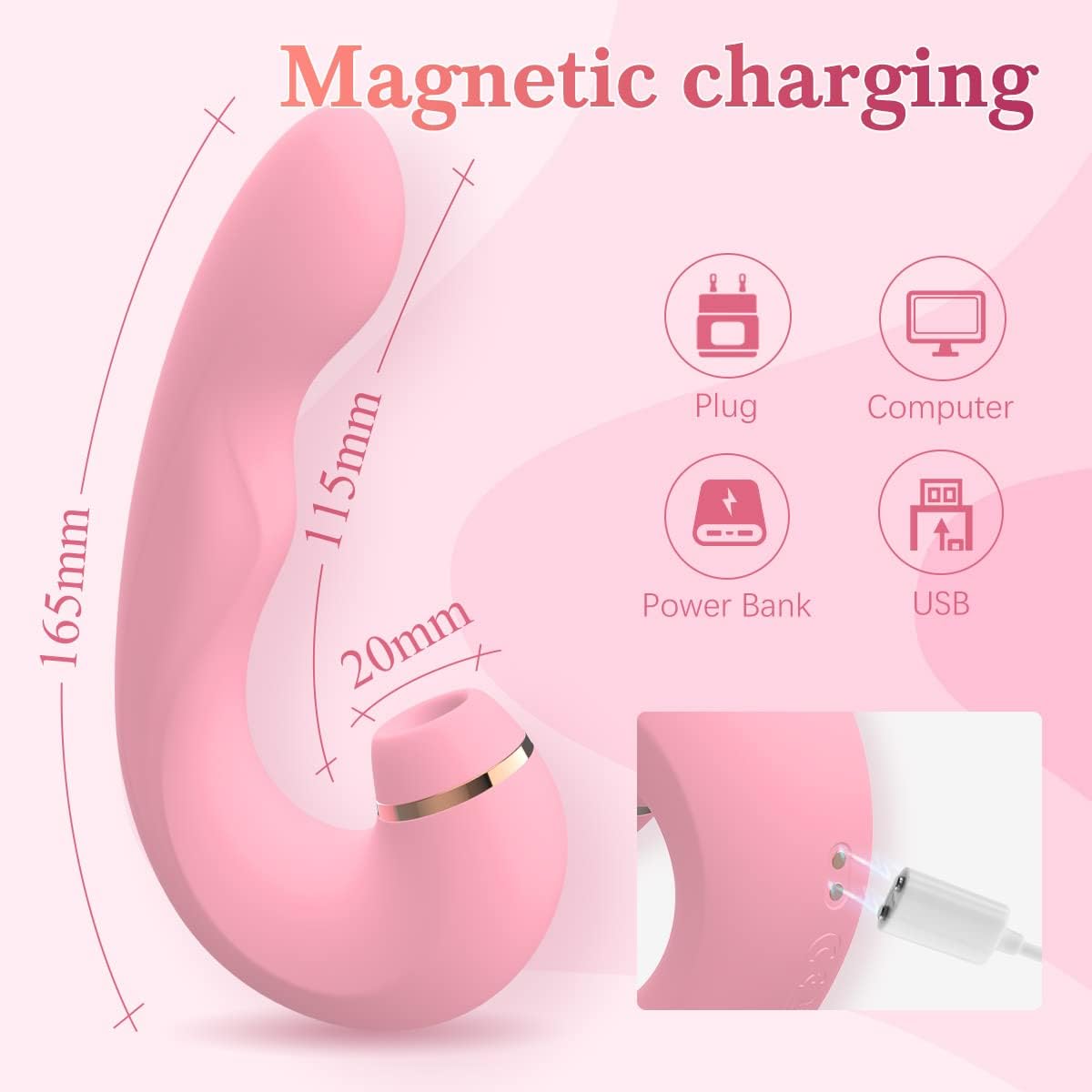 3 in 1 Sucking & Licking Vibrator -G Spot Stimulation Vibrator For Women Adult Toys/Sex Toy For Women/Nipple Sucker/Nipple Vibrator