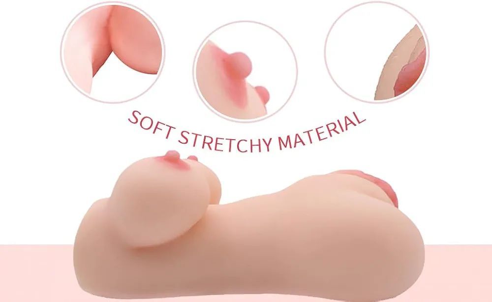 Pocket pussy with breast, Sex toys for men, male masturbators, realistic adult toys, sex doll with virgin vagina and anal, pussie breast tits and asss masturbator, realistic stroker with 2 holes view 7