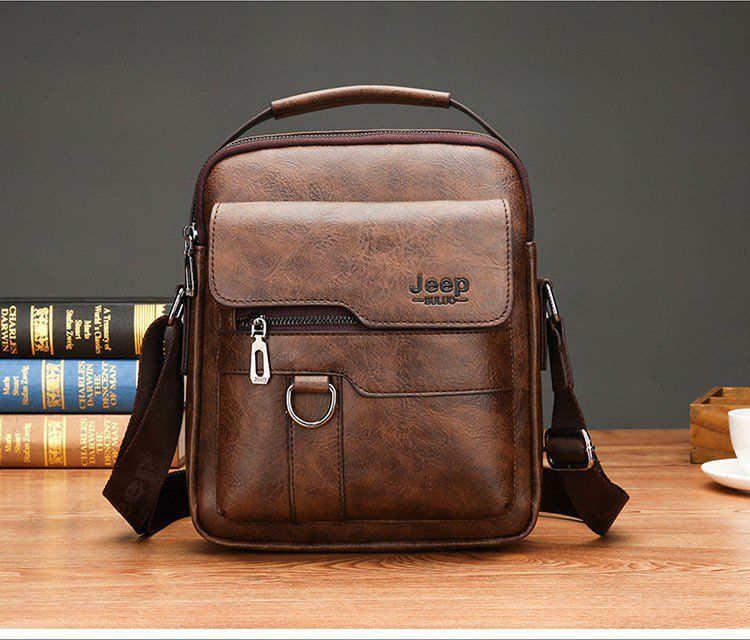 Men Bags Single Shoulder Bag Fashion Man Crossbody Bag Man Business Briefcase Messenger Bag Traveling Bag Shoulder PU Leather Cross-body Sling Bag Large Capacity Waterproof Bag