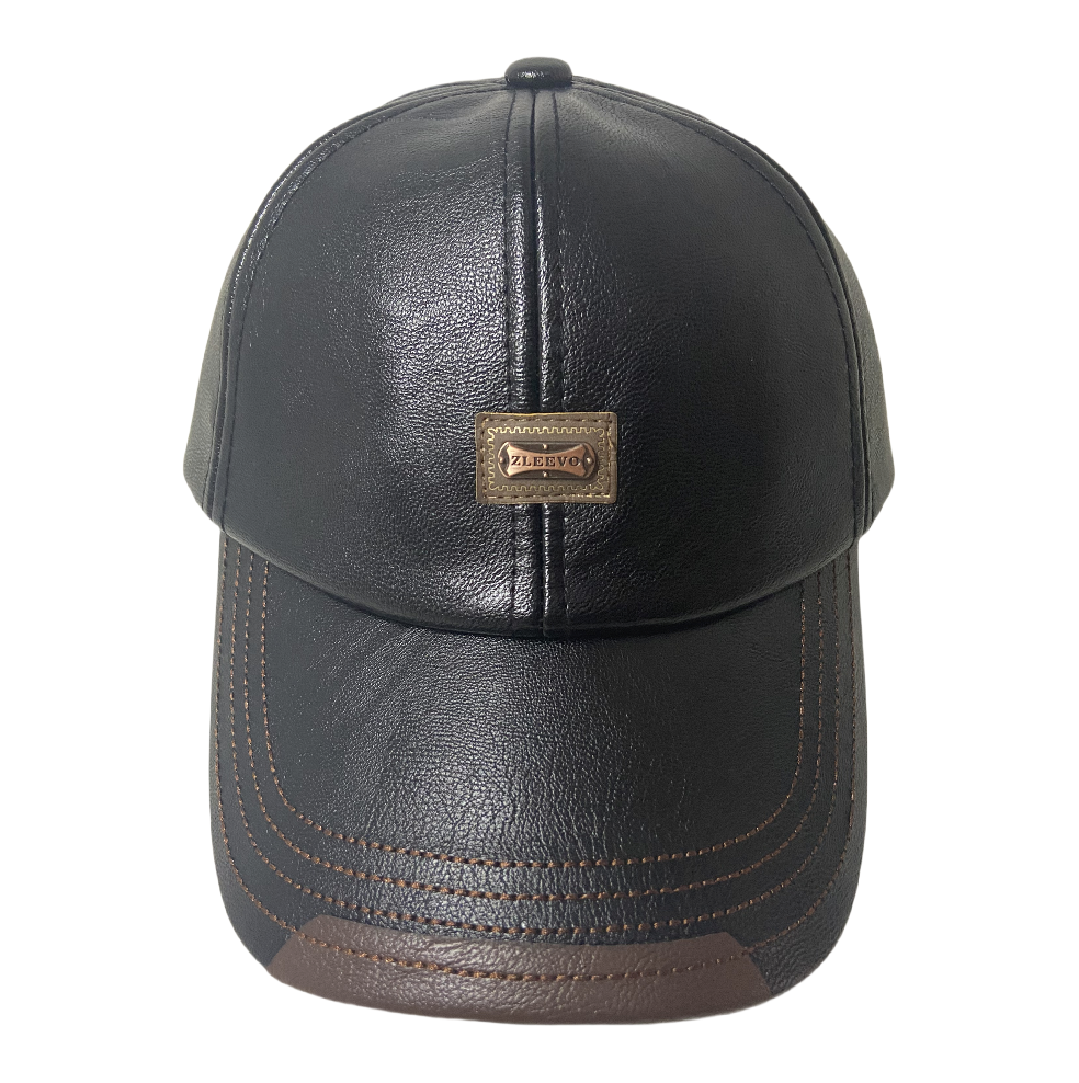 Fashion Leather Baseball Cap Man Hat Curved Sun Visor Hat Outdoor Adjustable Leisure Superior Golf Caps Men Commuting Simple Labeled Baseball Cap Breathable Men Accessories Boy Snapback Hip Hop Cap