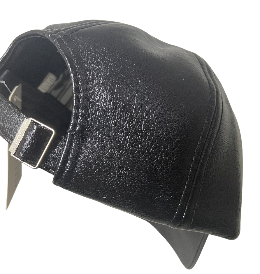 Fashion Leather Baseball Cap Man Hat Curved Sun Visor Hat Outdoor Adjustable Leisure Superior Golf Caps Men Commuting Simple Labeled Baseball Cap Breathable Men Accessories Boy Snapback Hip Hop Cap