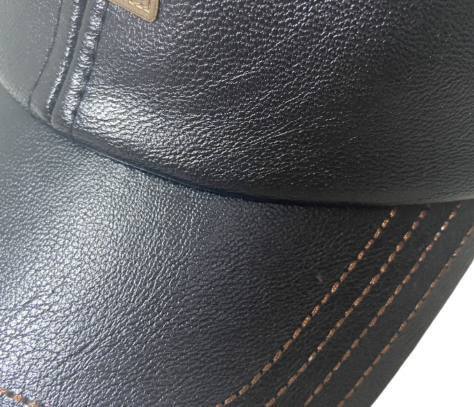 Fashion Leather Baseball Cap Man Hat Curved Sun Visor Hat Outdoor Adjustable Leisure Superior Golf Caps Men Commuting Simple Labeled Baseball Cap Breathable Men Accessories Boy Snapback Hip Hop Cap