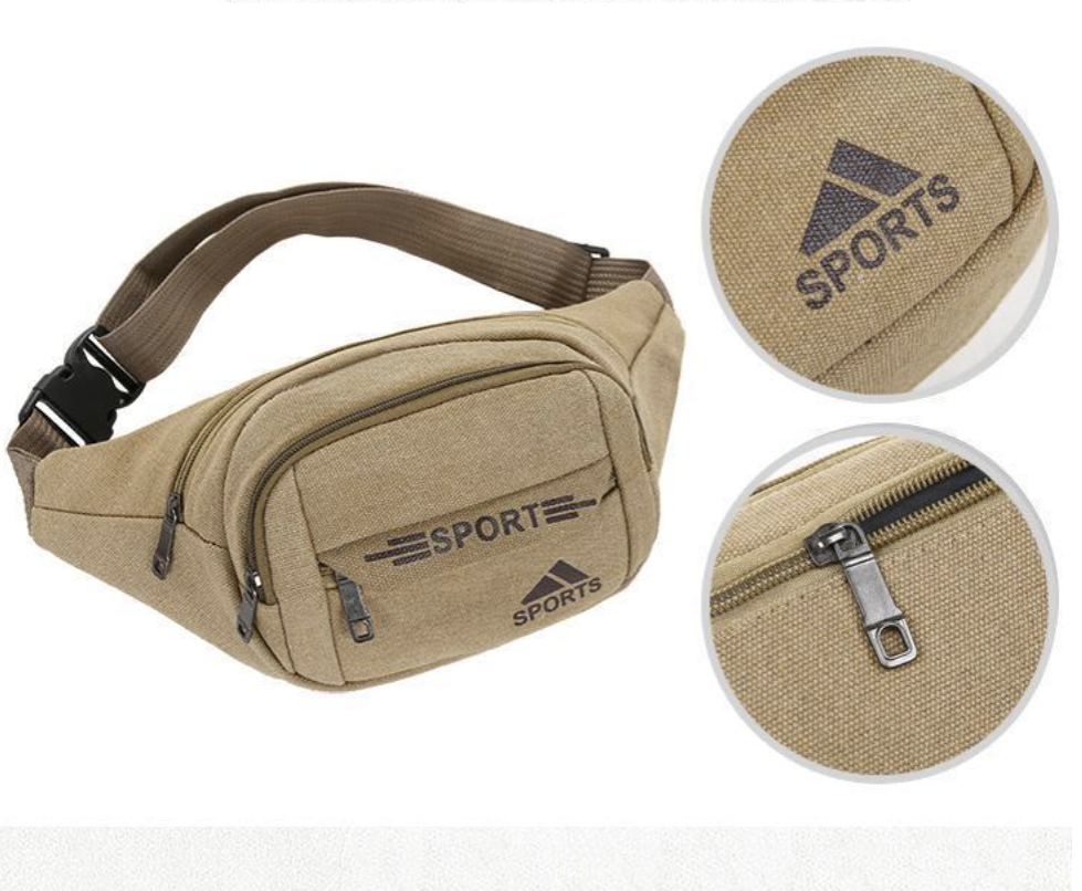 Waist Bag Man Waist Pack Chest Bag Men's Fanny Pack Outdoor Multi-functional Sports Leisure Fashion Mobile Phone Bag Business Cash Wallet Bag One-Shoulder Cross Chest Bag Gym Running Bag Waist Packs