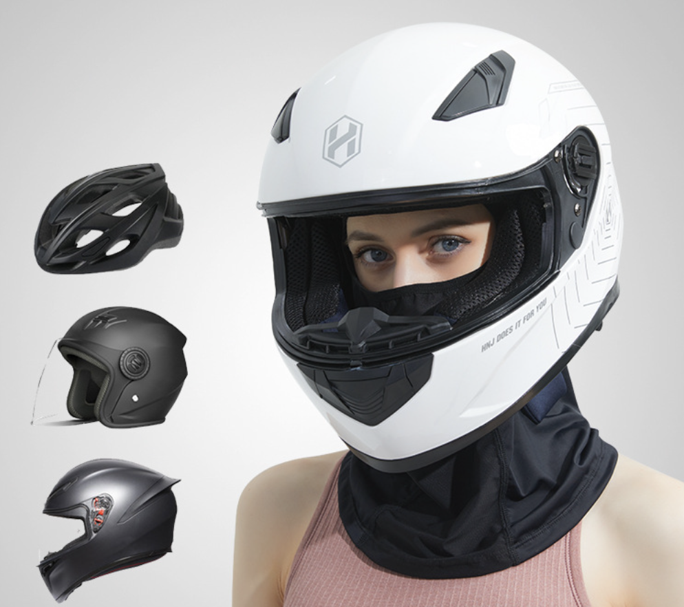 Balaclava Face Mask Black Outdoor Cycling Sunscreen Mask Full Face Mask Motorcycle Helmet Bicycle Head Cap Hats UV Resistant Headgear Head Cover Breathable Tactical Mask Men Ice Silk Scarf Shield