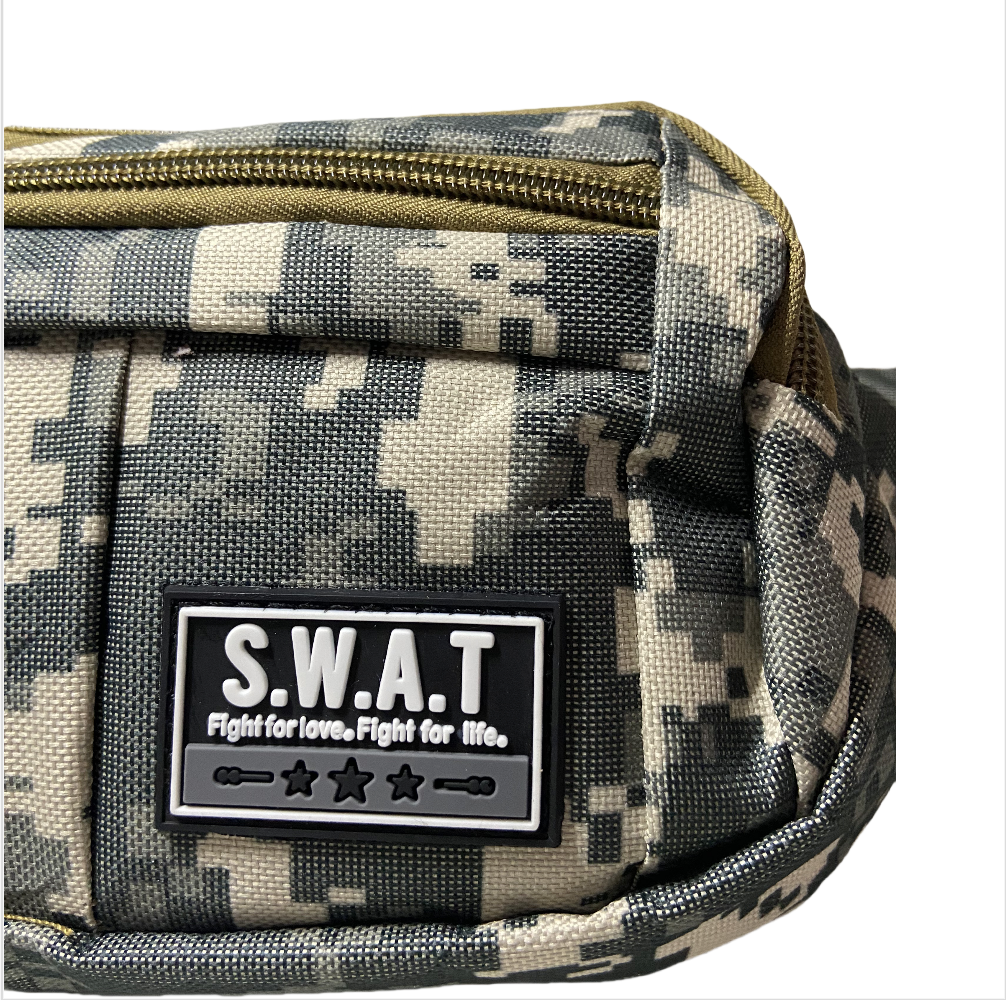 Waist Bag Man Waist Pack Belt Bag Fanny Pack Mobile Phone Bag Chest Bag Camouflage Bag Zipper Multi Layer Men's Running Fitness Outdoor Sports Leisure Pouch Women Travel Hiking Bum Bag Wallet