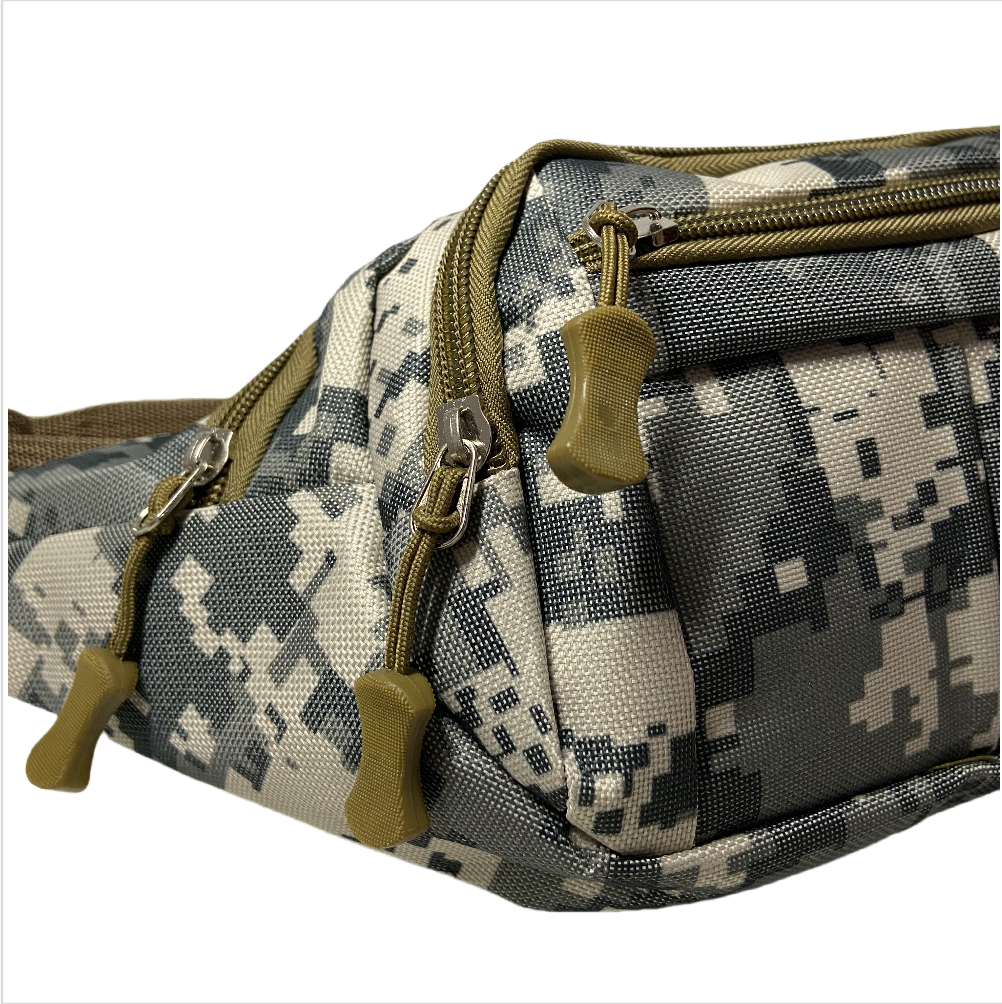 Waist Bag Man Waist Pack Belt Bag Fanny Pack Mobile Phone Bag Chest Bag Camouflage Bag Zipper Multi Layer Men's Running Fitness Outdoor Sports Leisure Pouch Women Travel Hiking Bum Bag Wallet