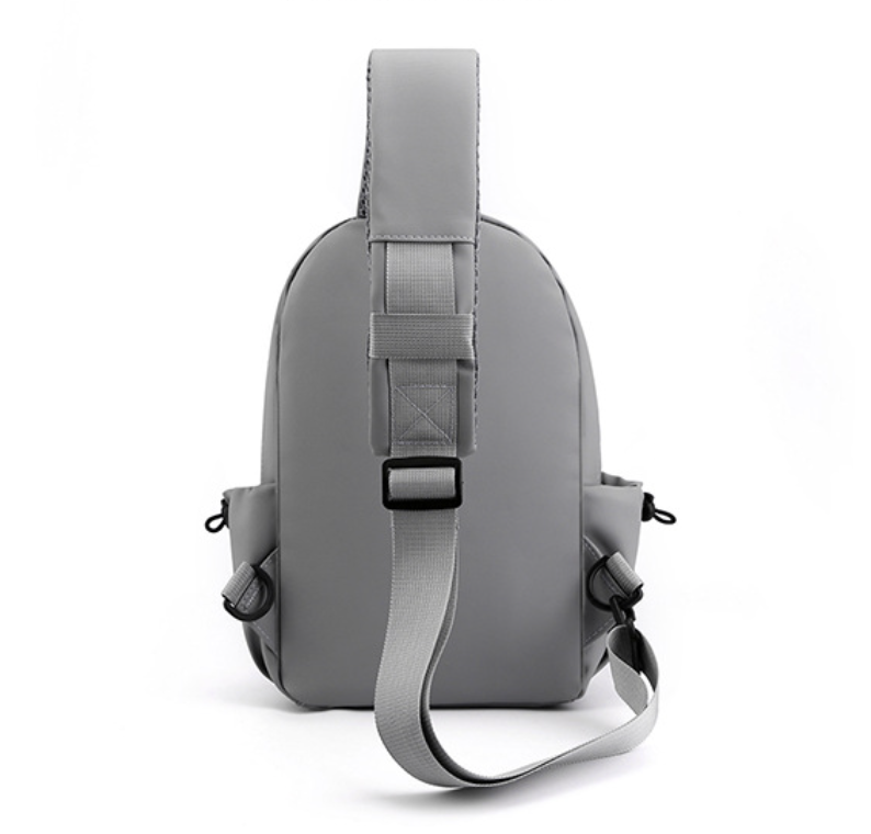 Chest Bag Man Cross-body Sling Bag Men Bags Single Shoulder Fashion Backpack Bag Crossbody Bag Simple Messenger Bag Man Sports Travel Casual Bag with USB Charging Port