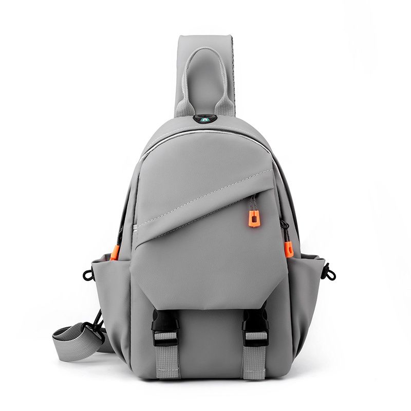 Chest Bag Man Cross-body Sling Bag Men Bags Single Shoulder Fashion Backpack Bag Crossbody Bag Simple Messenger Bag Man Sports Travel Casual Bag with USB Charging Port