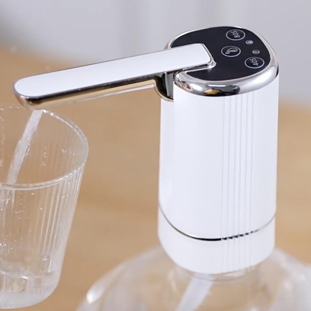 Water Pump Dispenser Household Rechargeable Water Pump Food Grade Automatic Electric Water Bottle Drinking Dispenser Portable Fold Barreled Water Dispenser Pump USB Charging Water Tank Suction Pump