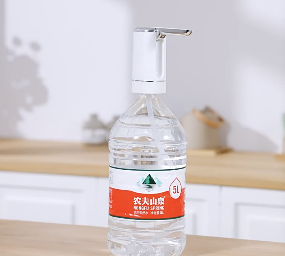 Water Pump Dispenser Household Rechargeable Water Pump Food Grade Automatic Electric Water Bottle Drinking Dispenser Portable Fold Barreled Water Dispenser Pump USB Charging Water Tank Suction Pump