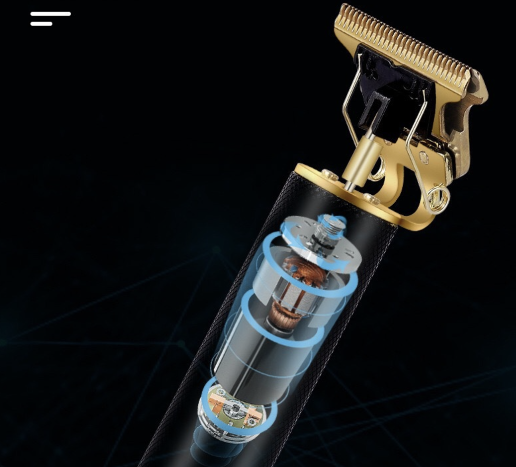 Hair Clipper Rechargeable USB Electric Hair Cutting Machine Man Trimmer Barber Bald Head Electric Pusher Oil Head Hair Clipper Carving Mark Shaving Knife